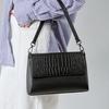Damenhandtaschen aus Leder, Umhängetaschen, vielseitige kleine quadratische Pendlertaschen für Damen, neue Schultertaschen mit hochwertiger Krokodilmuster-Textur