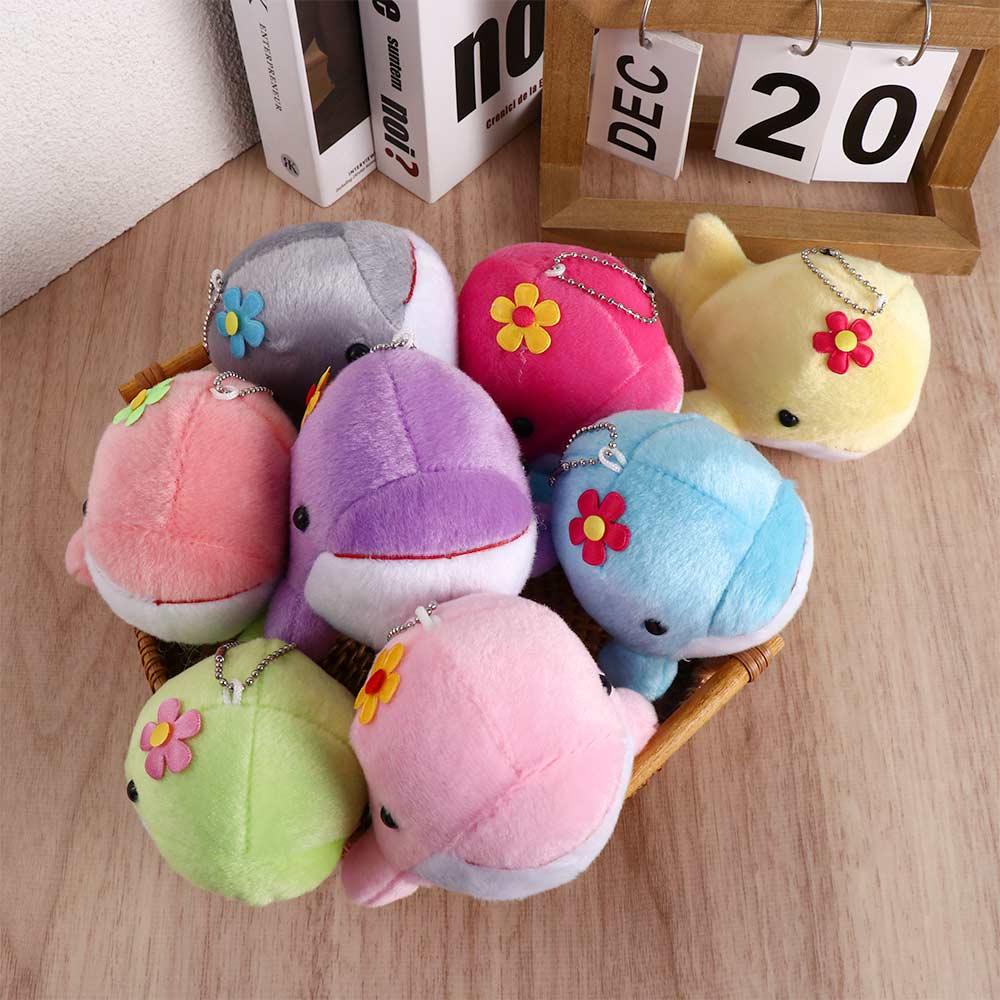 Doll Backpack Pendant Stuffed Toy Bag Charm Keyring Keychain Whale Plush Pendant Whale Plush Doll
