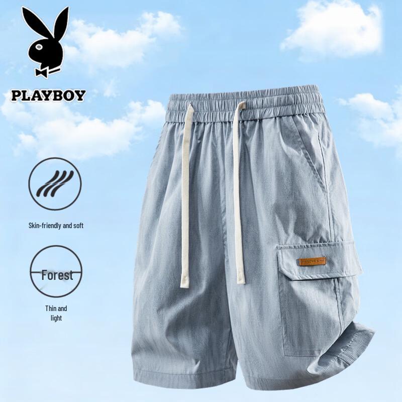PLAYBOY Men s Summer Loose Fit Shorts 8XL