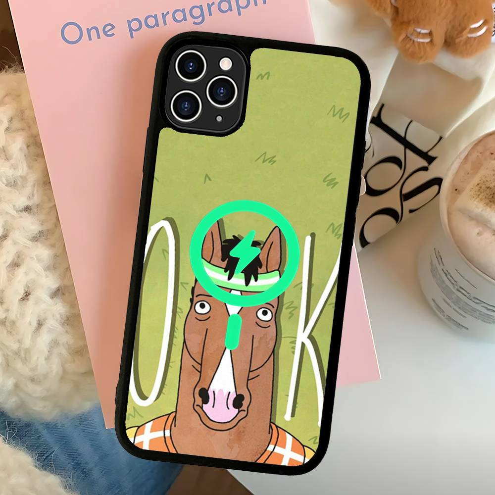

Classic Animation BoJack H-Horseman For Magsafe Magnetic Phone Case For IPhone 17 16 Pro Max 15 Plus 14 13 12 11 Cover iPhone 11 pro