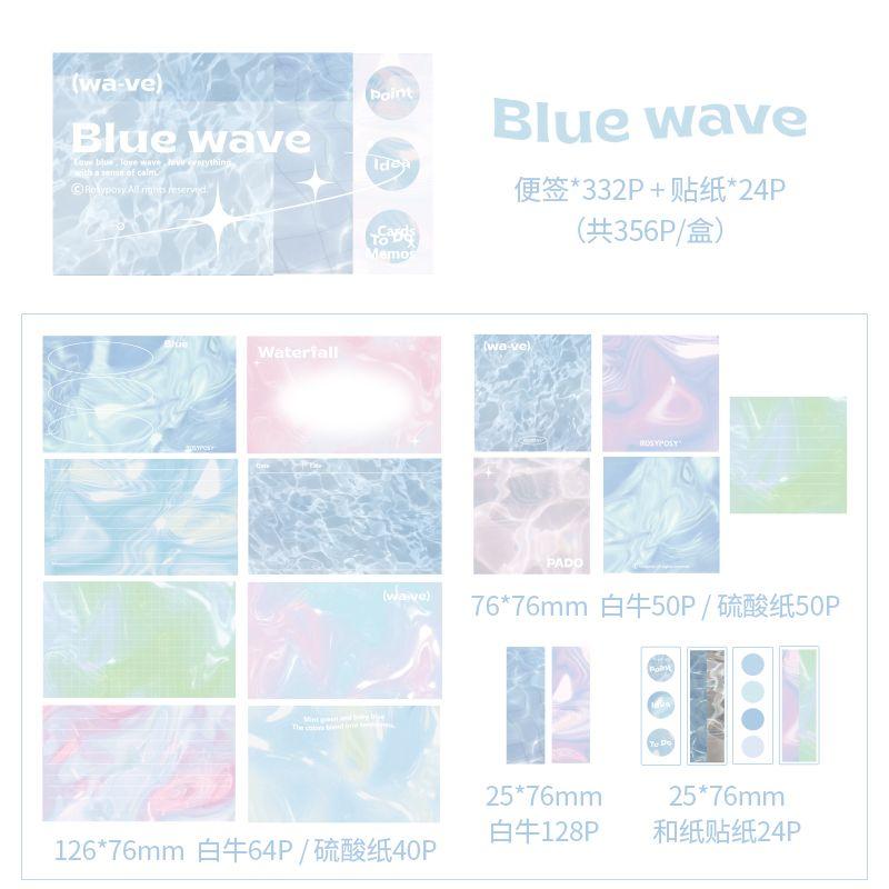 

Miss Ben Three-Dimensional Ins Is Sticky Hand Account Notepad BLUE WAVE