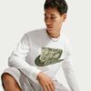 Nike T Shirts Men's White/Green Crew Neck