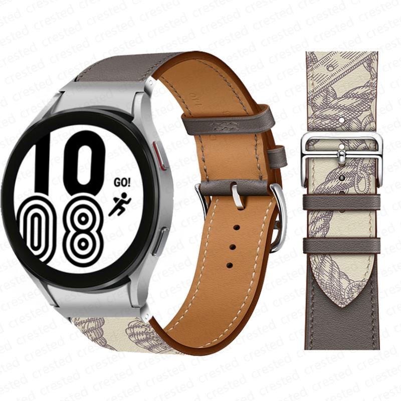 20mm Armband für Samsung Galaxy Watch 6 4 classic/5 Pro 44mm 40mm 47mm 43mm 45 Ohne Lücken Lederarmband Correa Galaxy Watch 6 Armband