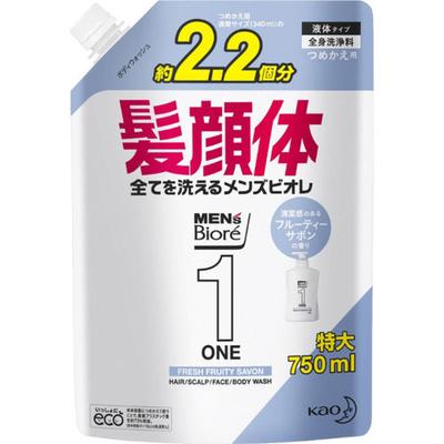 Men S Biore One Body cleanSer Sabon Nachfüllpackung, großes Fassungsvermögen, 750 ml