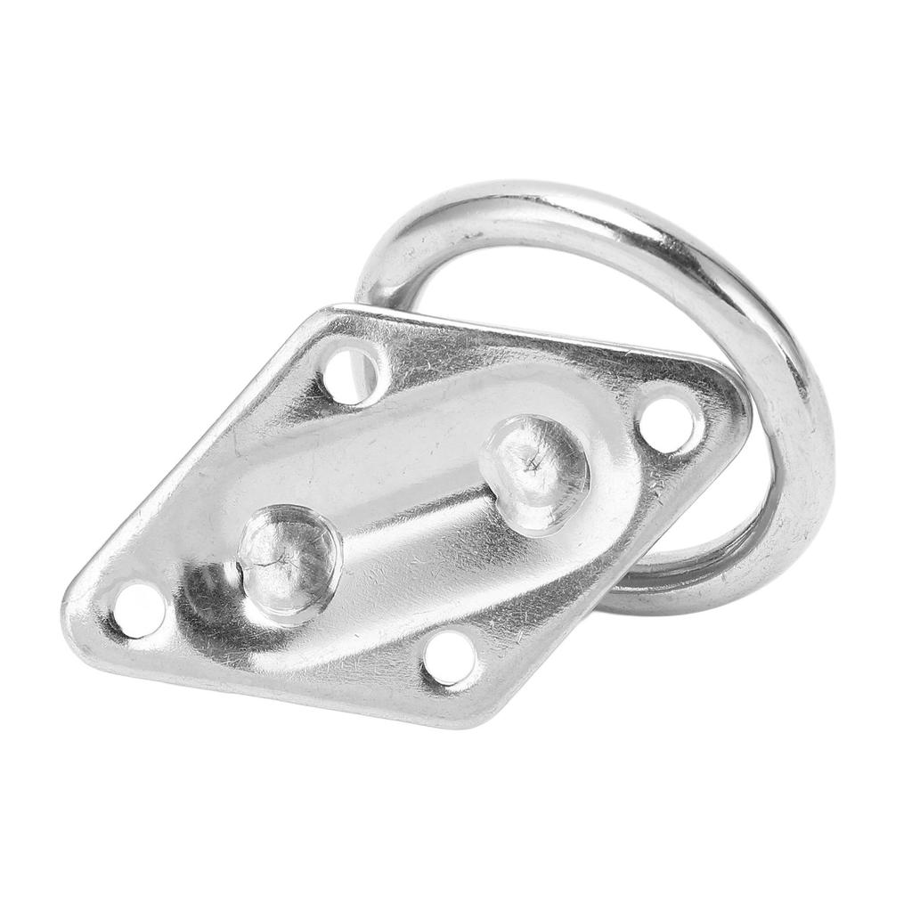 Diamond Pad Eye Plate M6x66x40mm 316 Stainless Steel Wall Mount Ring Hook for Boat Yacht