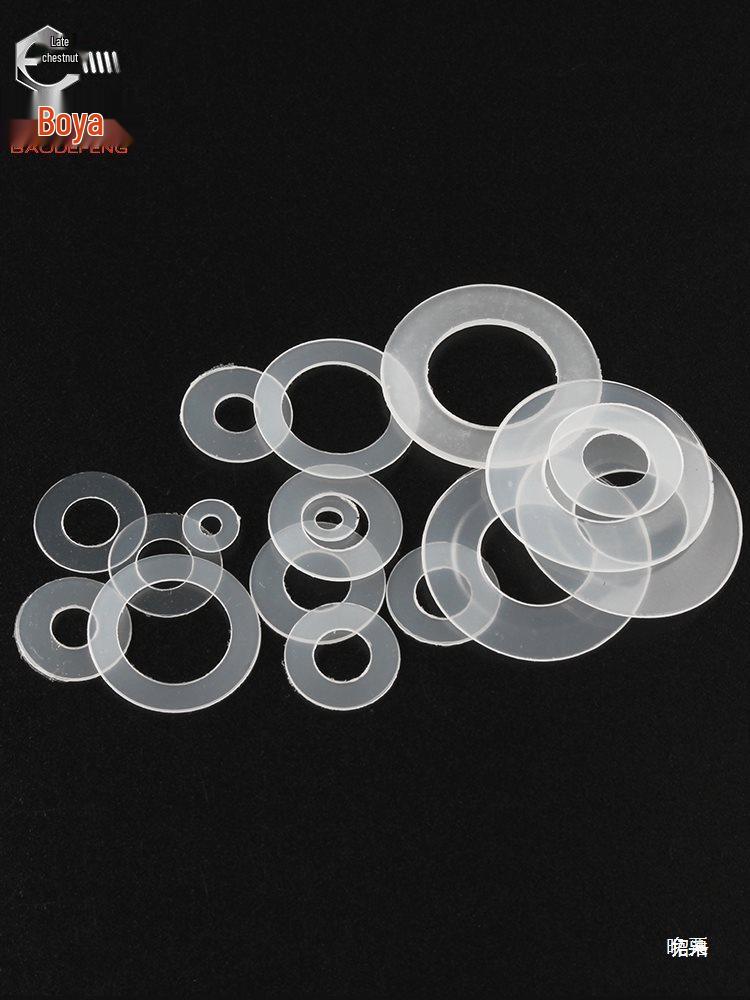 

M4 Nylon/Rubber/Plastic Insulation Washer Set Large White M22x44x3 [20 pcs]