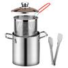Deep Frying Pot Stainless Steel Fryer Pan Fry Pot with Basket and Lid Food Grade Deep Fryer Chicken Fried Chicken Cooking Tools