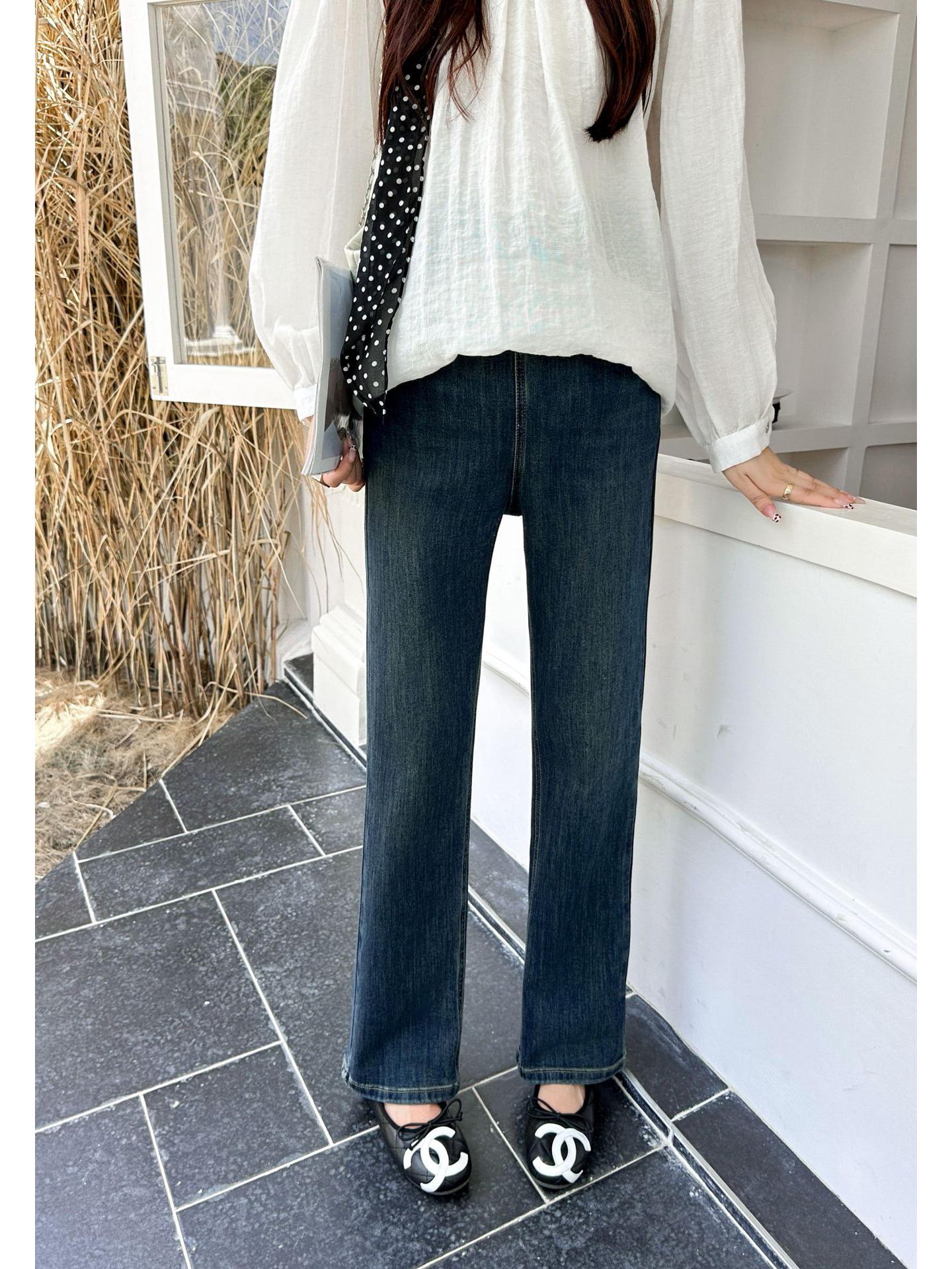 

2025 Autumn/Winter Slimming Loose Maternity Jeans L