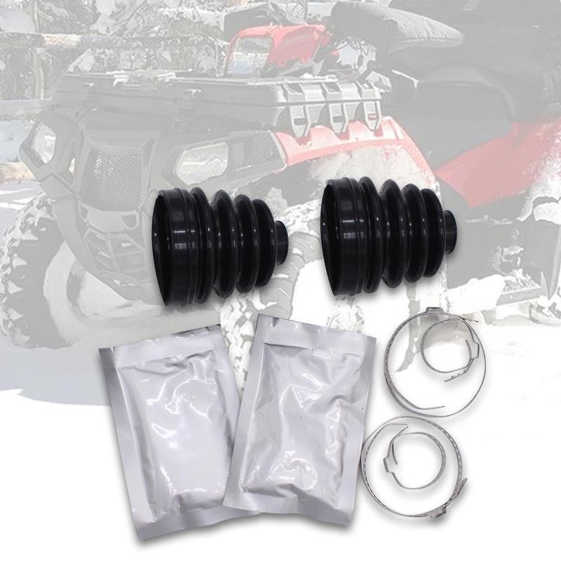 Rear Axle Inner and Outer CV Boot Kits Rubber Material Accessory Inner and Outer CV Boot Kits for Polaris Sportsman 500 4x4