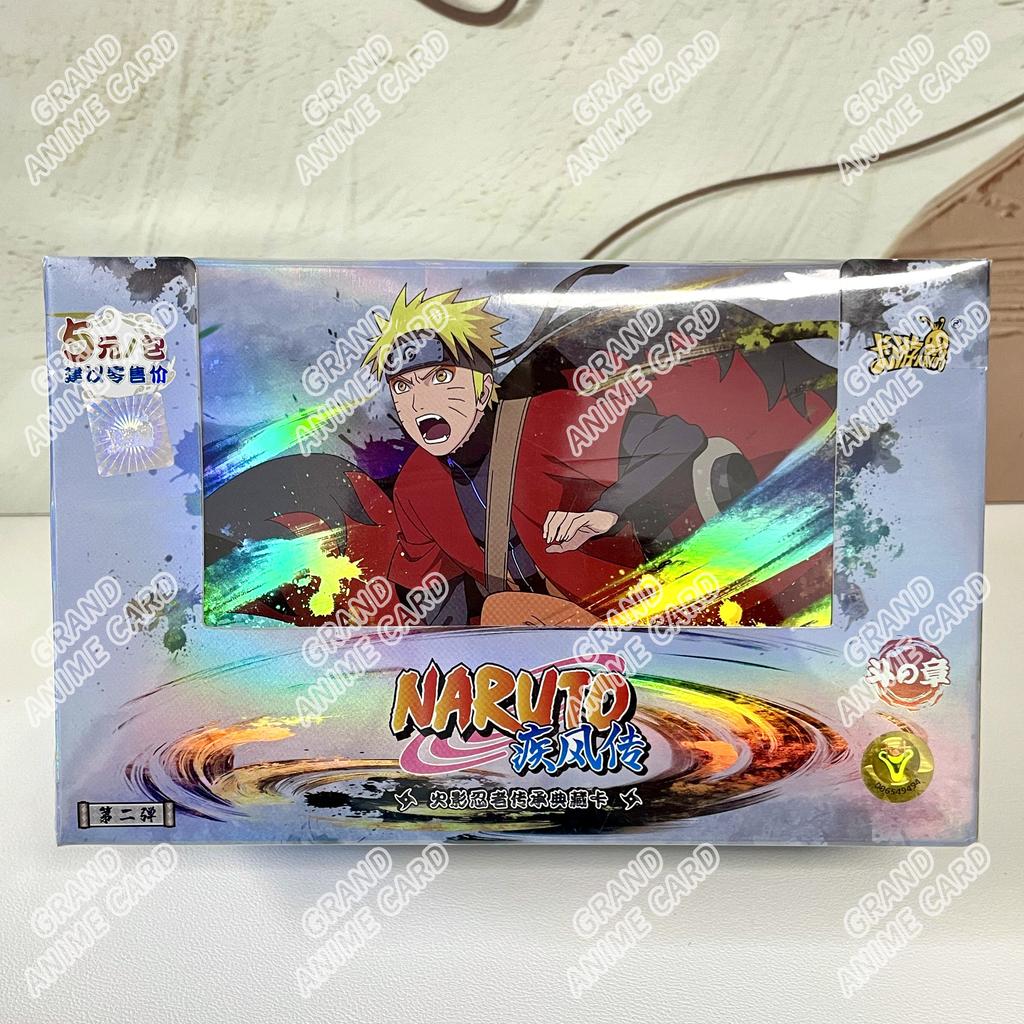 Genuine Naruto Cards T2W9 T4W8 Booster Box Anime TCG Rare SE BP CR MR Ninja World Fight Chapter Collection Kids Toy Gift