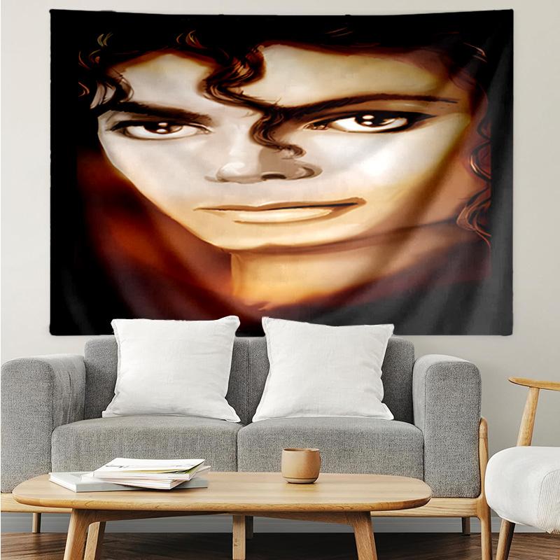 1PC Michael Muisc K-pop Music Group Tapestry Accessories for Bedroom,Livingroom, Dormitory Room Wall Decor Fan Birthday Gifts
