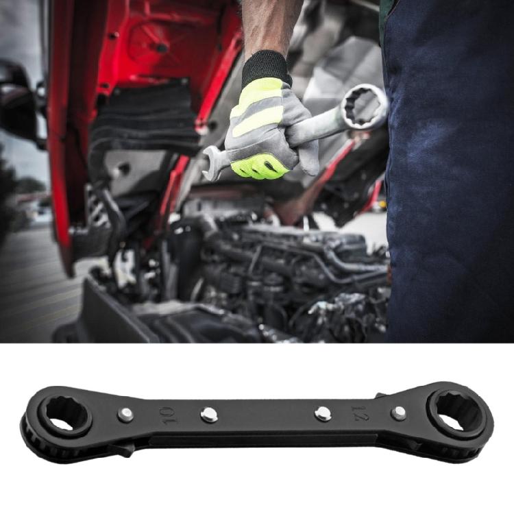 Efficient Multiple Size Ratchet Wrench Spanner Set Double Head 6 To 21mm with Reversible Levers Fit for Smooth Operation