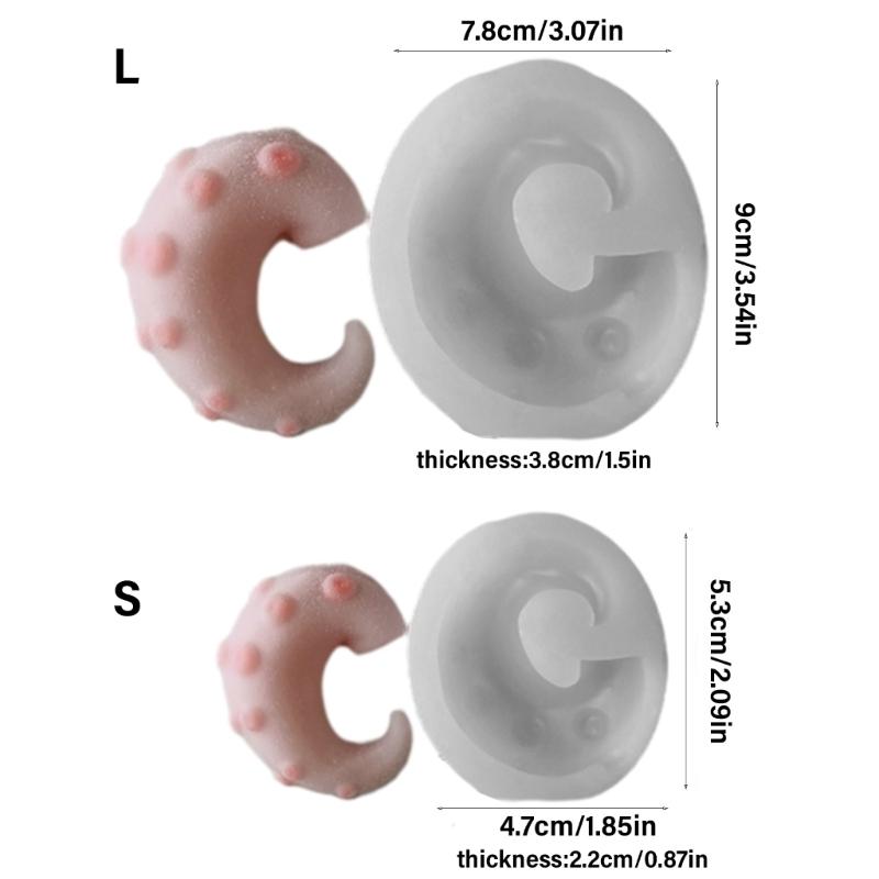 Sturdy Quality Silicone Octopus Antenna Molds Tool Fashin Accessory Portable for Food and Craft Making Supplies