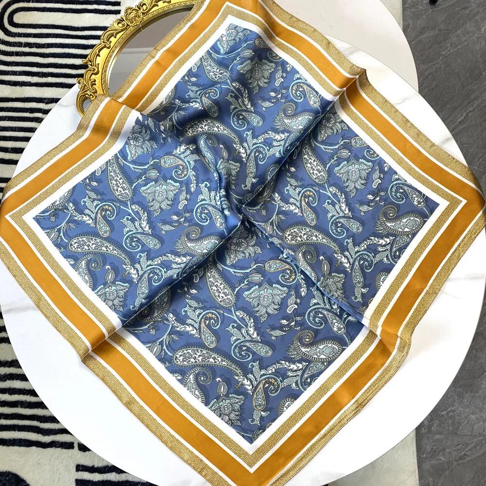 70cm Hair Print Silk Feeling Scarf For Women Fashion NeckTie Hand Bag Foulard Wrist Kerchief Shawl Wraps Hajib Lady