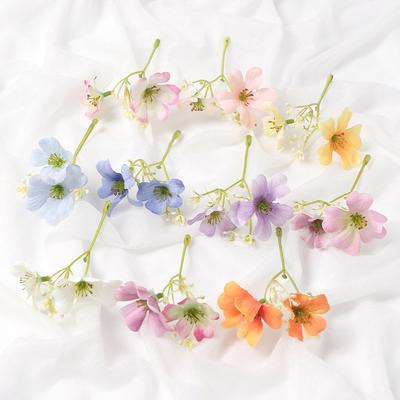 10/20Pcs Artificial Flowers 10.5CM Fake Flowers Branch for Home Decor Garden Wedding Decoration Gift Garland Bouquet Accessories