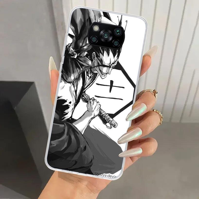 Ichigo Kenpachi Bleach Anime Phone Case for Xiaomi Poco X5 X6 X7 Pro F7 Ultra M7 Redmi 15 15C 13 13C 12 12C 10 10A 10C 9 9A 9C 9