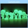 Luminous Smiski Action Figure Model Bathroom Toy Pvc Doll For Kids Decor Room