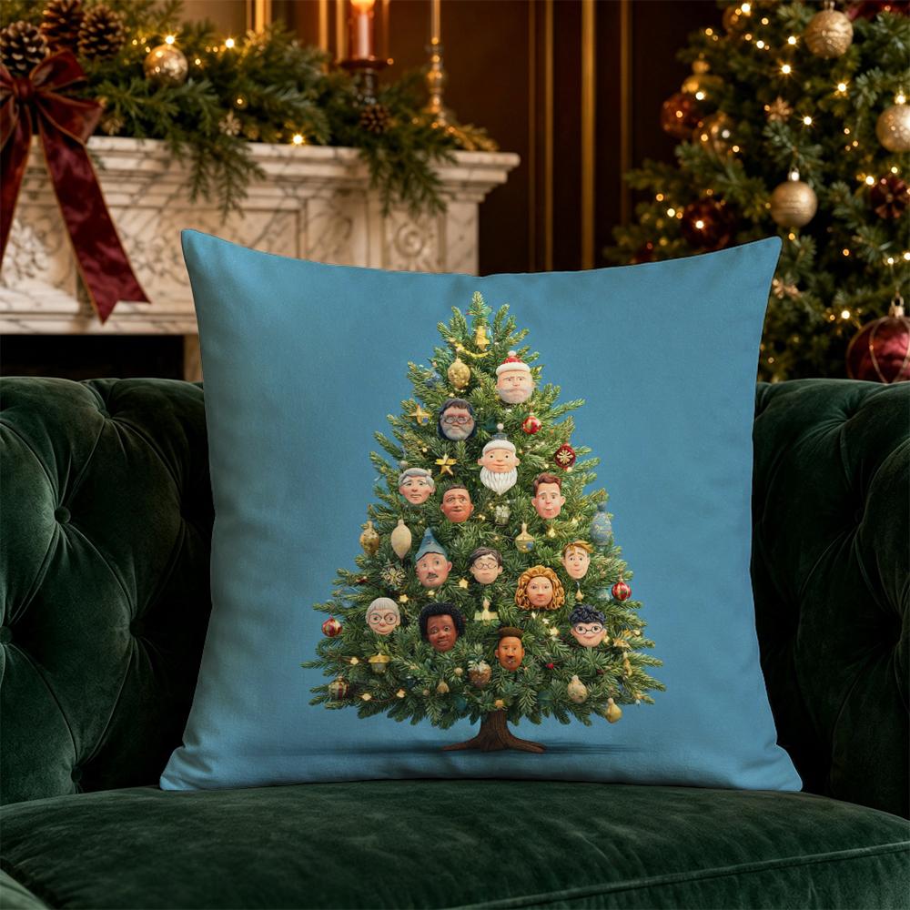 Christmas Throw Pillow Covers Pattern Cushion Cover Suitable for Sofa Bedroom Car Pillow Cover