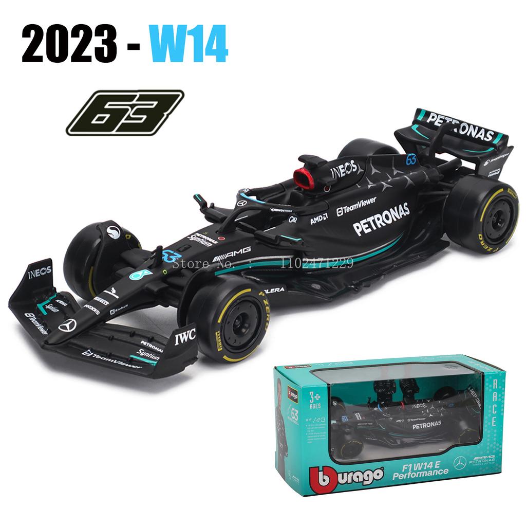 ABAJ1 Bburago 1:43 F1 Red Bull Racing TAG Heuer RB19 Miami GP 2023 #1 Verstappen #11 Perez Alloy Car Die Cast Model Toy Collectible