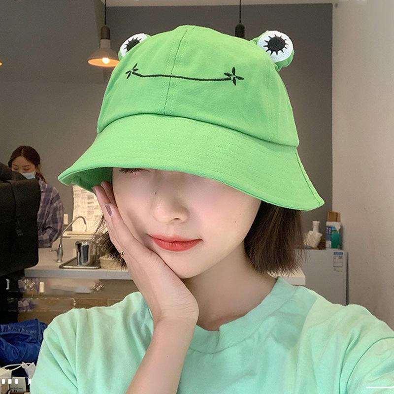 2020 Spring/Summer Parent-Child Frog Bucket Hat - Korean & Japanese Style Women's Sun Hat
