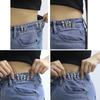 2pcs Nail-free Waist Buckle Butterfly Waist Closing Artifact Adjustable Snap Button Detachable Clothing Pant Jean Sewing