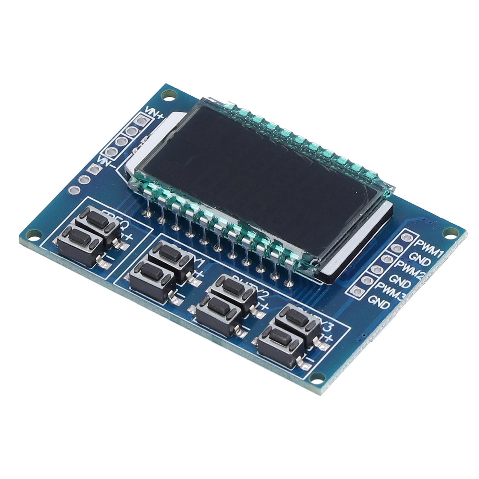 

PWM Signal Generator 3 Channel Adjustable Pulse Square Rectangular Wave Frequency Duty Cycle Module