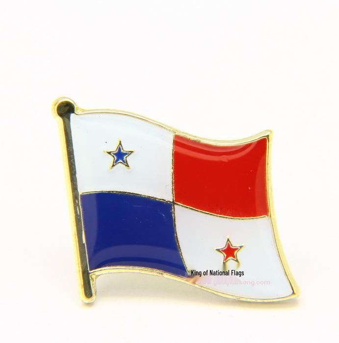World Flags Enamel Lapel Pin - UK & US Iron Brooch with Drip Glue and Baking Paint Finish.