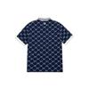 New MLB New York Yankees Men's All-Over Logo Print Polo Shirt Navy 3LPQM3023-50NYL