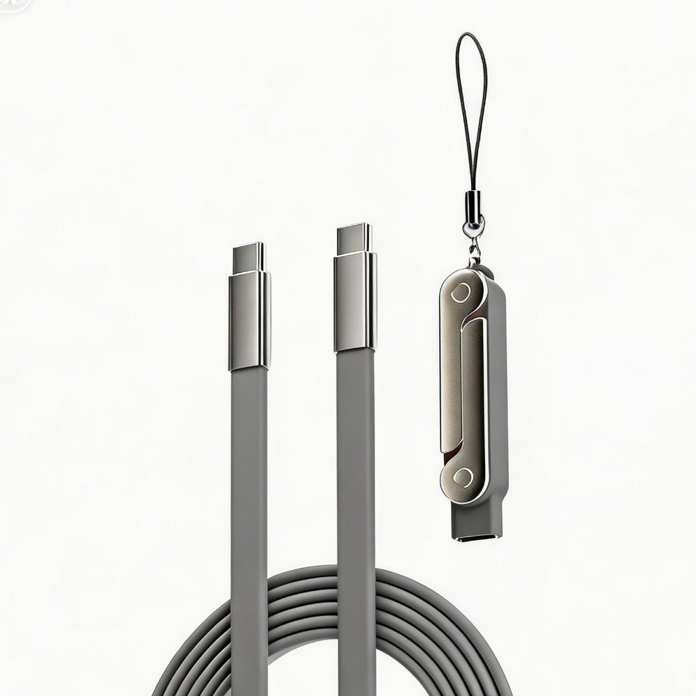 Faltbares Design Handy Ladehalterung Typ C Ladekabel Adapter Halterung Schreibtischgebrauch