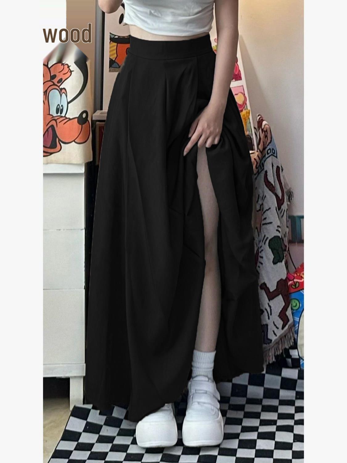 

Юбка миди Melaard Retro Brown с высокой талией: Стройнящий зимний стиль с минималистичной драпировкой. S