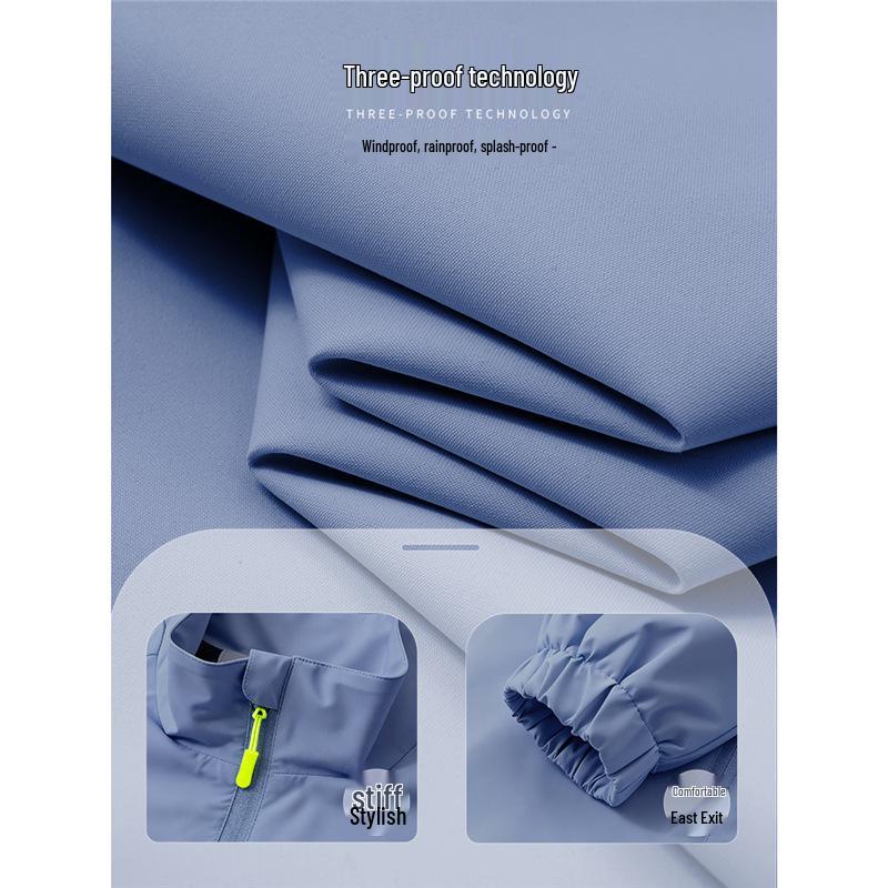 Men's Waterproof Windproof Stand Collar Work Jacket with Custom Logo for Autumn/Winter