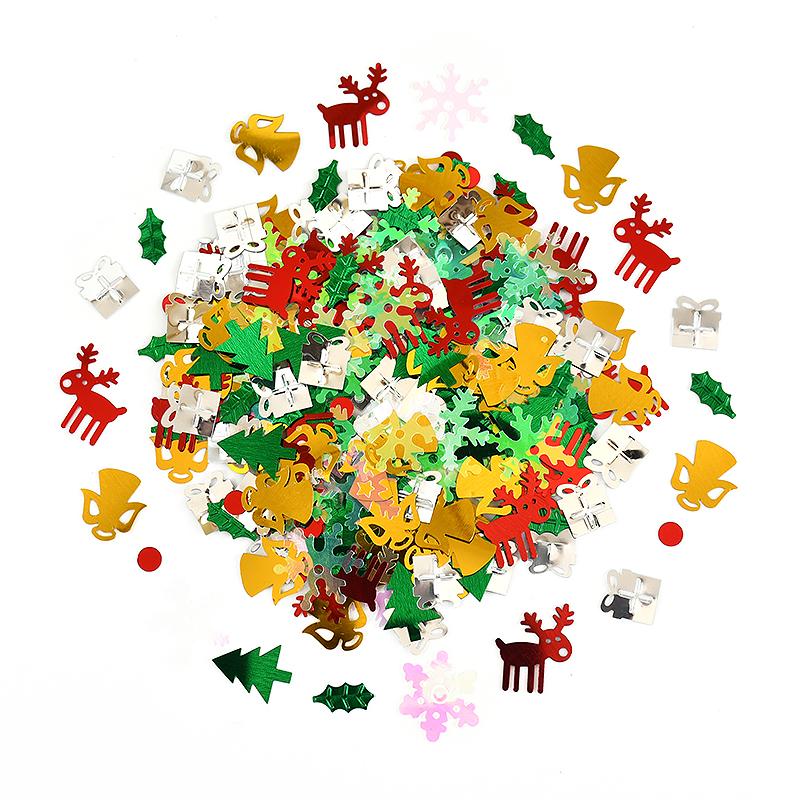 

15 г/пакет Рождественское конфетти с блестками Рождественская елка Снежинка Конфетти для стола 2024 Украшение для рождественской вечеринки для дома 2025 Новогодний подарок