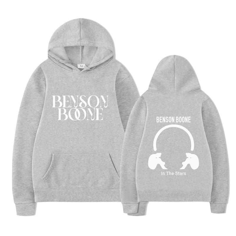 Benson Boone Print Men's Hoodies Boys Harajuku Girls Hip Hop Pullover Fancy Music Gift Casual Loose Comfortable Sweatshirt