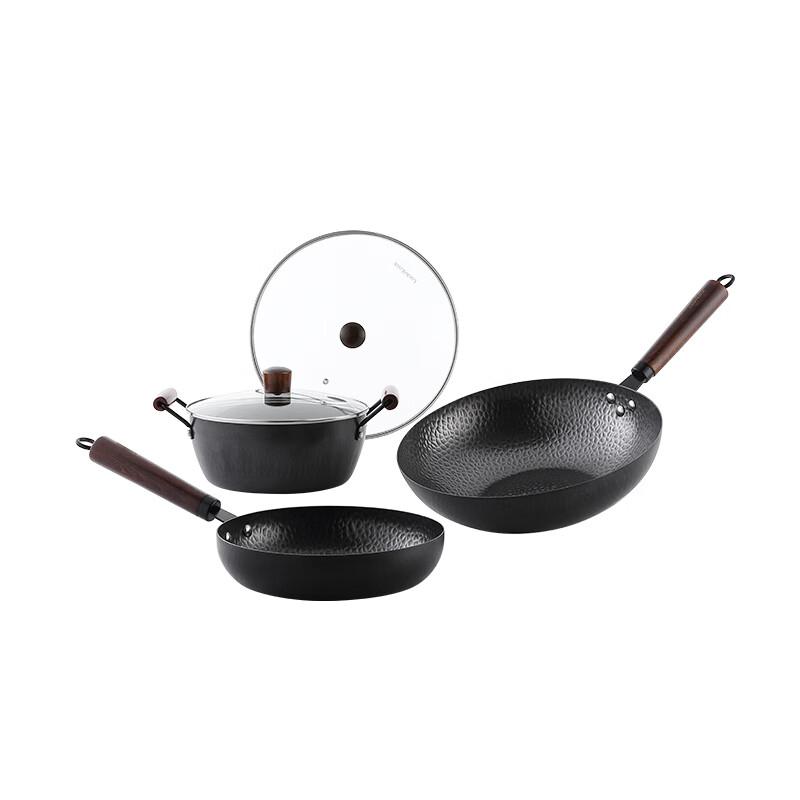 LocknLock Recall Series Forged Iron 3-Piece Cookware Set