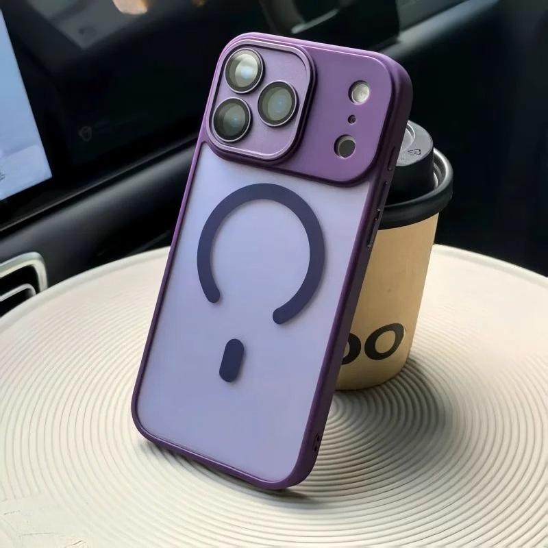 Matte Translunt Lens Protect Magsafe Phone Case For iPhone 17 17 Air 17Pro 17 Pro Max Magnetic Wireless Charge Cover