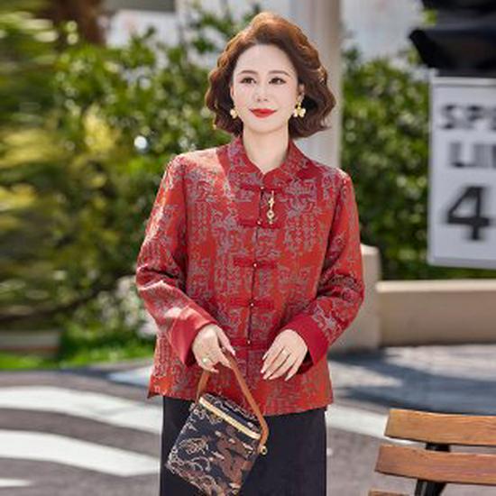 Women s 2026 Spring Chinese National Style Jacket - Elegant Tang Suit Top XL