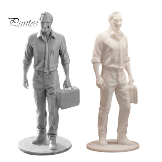 Motivational Home Office Gift Desk Businessman Statue, 3D Printed Decor for Men, Detailed Shirt Wrinkle Model Executive Figurine with Briefcase,