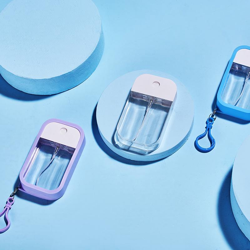 50ml Rotating Buckle Apple Card Spray Bottle for Perfume, Alcohol, or Disinfectant