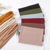 90*90Cm Thin Soft Square Scarves For Women Simplicity Solid Color Cotton Linen Headscarf Muslim Female'S Hijabs Bag Accessories