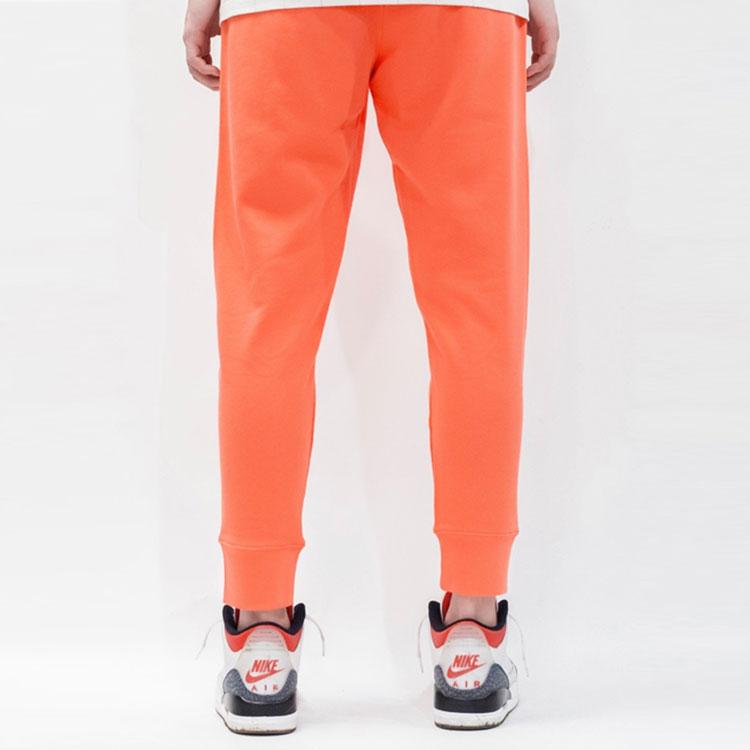 Nike Casual Sports Jogger Pants with Swoosh Design Men Bottoms Orange DD0885-842