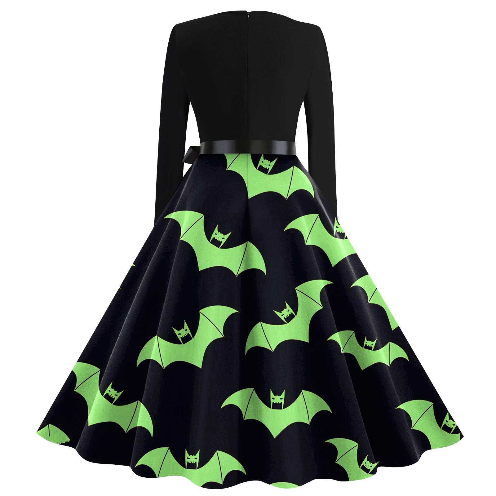 Женское повседневное модное платье в стиле ретро с квадратным вырезом и длинными рукавами — фото 4