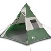 Tente de camping - vidaXL - Tipi 7 personnes - Imperméable - Vert - Léger et portable
