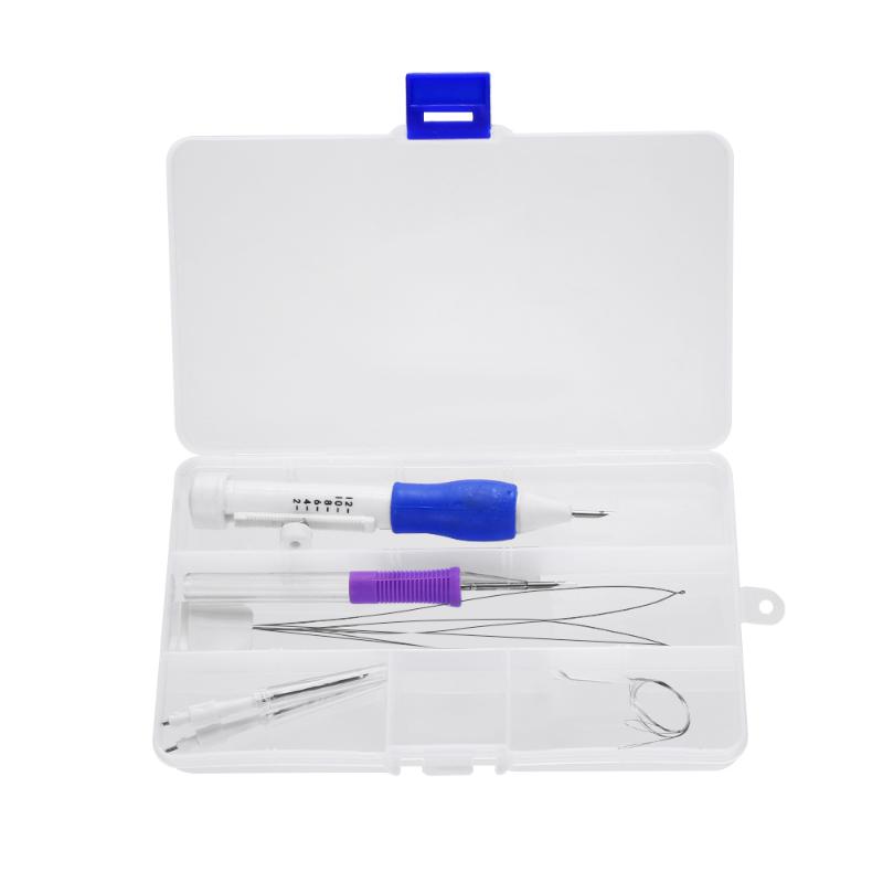 Gör-det-själv Magisk Broderipenna Set Punch Needle Kit Sömnadsverktyg Set Klädsömnad Vävning Lapptäcke Stickning Verktyg Sömnadstillbehör