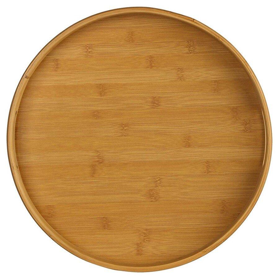 ROUND TRAY, bamboo, 40cm, BOARD, STAND