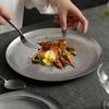 Nordic American Retro Stainless Steel Dinner Plate