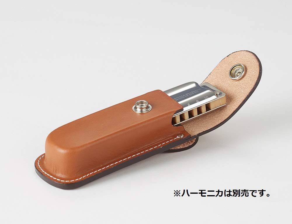 SUZUKI Harmonica with Leather Case 0882380 10-Hole MRC-10