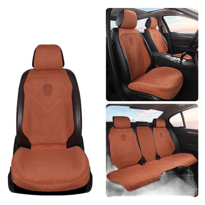 Universal Four-Season Breathable Suede Seat Cushion for New Energy Vehicles