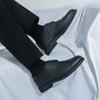 Men's formal leather shoes Classic retro gentleman style Outdoor Party Wedding Daily office Black plus size groom's shoes 38-46