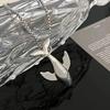 1PC  Fashion Smooth Whale Animal Pendant Necklace for Women Men Temperament Stainless Steel Chain Choker Jewelry Couple Gift