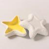 Unique Seaside Ceramic Jewelry Dish - Starfish/Shell Shaped Tray, Elegant Decor for Beach Houses & Trinkets Storage